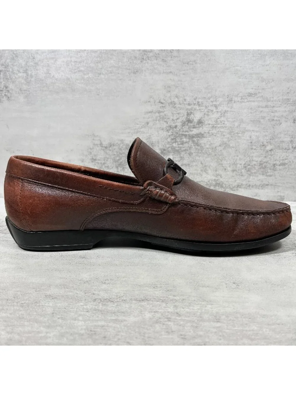 Salvatore Ferragamo Gancini Bit Driving Loafers - Men's Size UK 8 / US 9 EE Wide
